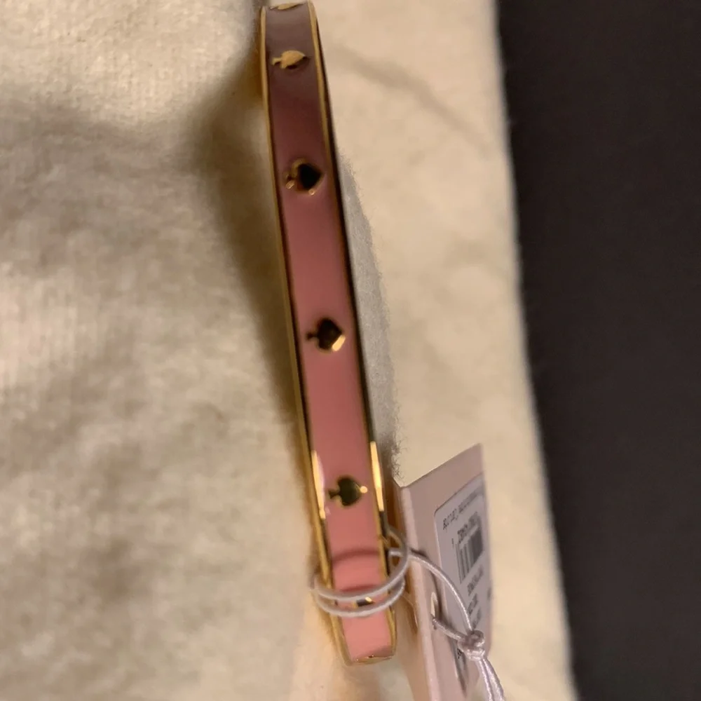 Kate Spade Square Mini Bag and the Pink Spade Bangle.